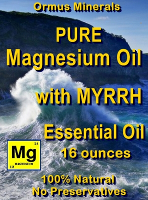 Ormus Minerals -Pure Magnesium Oil with MYRRH EO