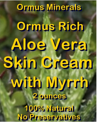 Ormus Minerals -Ormus Rich Aloe Vera Skin Cream with MYRRH